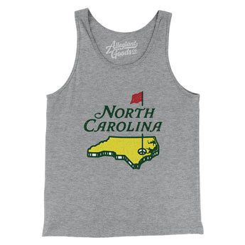 North Carolina Golf Men/Unisex Tank Top-Allegiant Goods Co. Vintage Sports Apparel