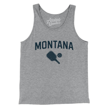 Montana Pickleball Men/Unisex Tank Top-Athletic Heather-Allegiant Goods Co. Vintage Sports Apparel