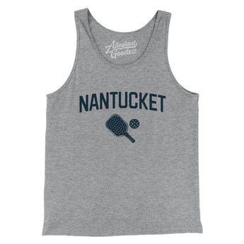 Nantucket Pickleball Men/Unisex Tank Top-Athletic Heather-Allegiant Goods Co. Vintage Sports Apparel
