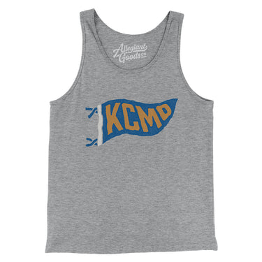 Kcmo Pennant Men/Unisex Tank Top-Athletic Heather-Allegiant Goods Co. Vintage Sports Apparel