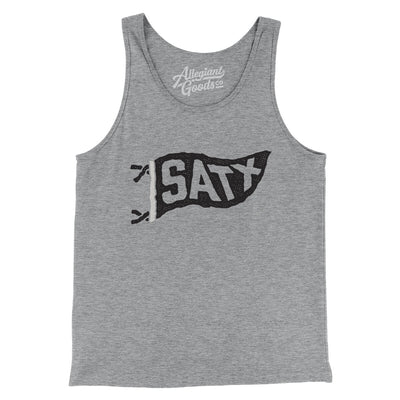 Satx Pennant Men/Unisex Tank Top-Athletic Heather-Allegiant Goods Co. Vintage Sports Apparel