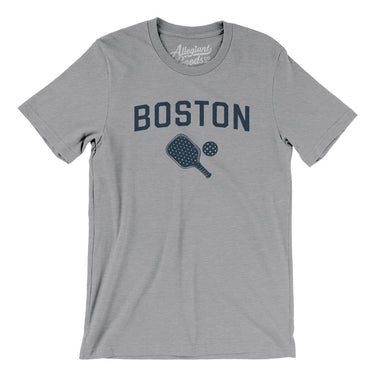 Boston Pickleball Men/Unisex T-Shirt-Athletic Heather-Allegiant Goods Co. Vintage Sports Apparel