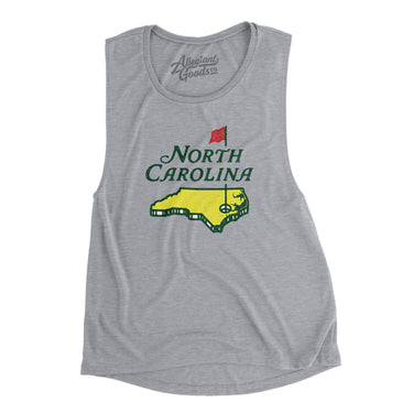 North Carolina Golf Women's Flowey Scoopneck Muscle Tank-Allegiant Goods Co. Vintage Sports Apparel