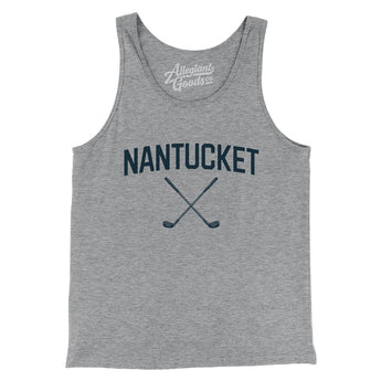 Nantucket Golf Men/Unisex Tank Top-Athletic Heather-Allegiant Goods Co. Vintage Sports Apparel
