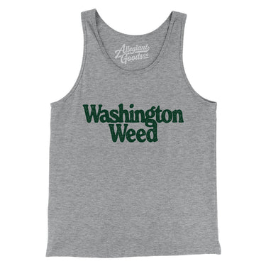 Washington Weed Men/Unisex Tank Top-Allegiant Goods Co. Vintage Sports Apparel