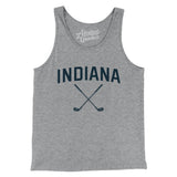 Indiana Golf Men/Unisex Tank Top-Athletic Heather-Allegiant Goods Co. Vintage Sports Apparel