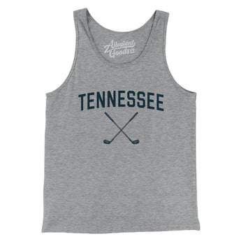 Tennessee Golf Men/Unisex Tank Top-Athletic Heather-Allegiant Goods Co. Vintage Sports Apparel