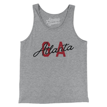 Atlanta Ga Overprinted Men/Unisex Tank Top-Allegiant Goods Co. Vintage Sports Apparel