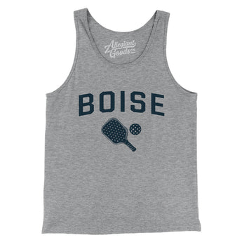 Boise Pickleball Men/Unisex Tank Top-Athletic Heather-Allegiant Goods Co. Vintage Sports Apparel