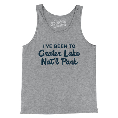 I've Been To Crater Lake National Park Men/Unisex Tank Top-Athletic Heather-Allegiant Goods Co. Vintage Sports Apparel