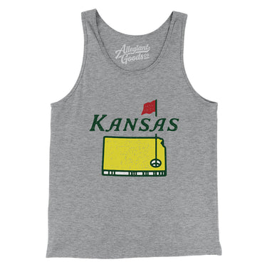 Kansas Golf Men/Unisex Tank Top-Allegiant Goods Co. Vintage Sports Apparel
