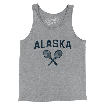 Alaska Tennis Men/Unisex Tank Top-Athletic Heather-Allegiant Goods Co. Vintage Sports Apparel