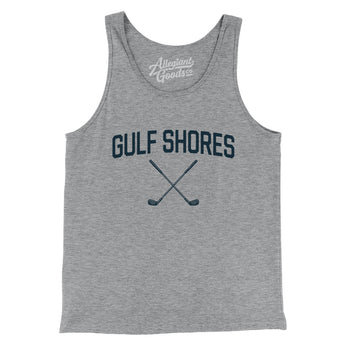 Gulf Shores Golf Men/Unisex Tank Top-Athletic Heather-Allegiant Goods Co. Vintage Sports Apparel
