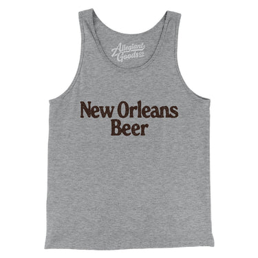 New Orleans Beer Men/Unisex Tank Top-Athletic Heather-Allegiant Goods Co. Vintage Sports Apparel