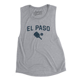 El Paso Pickleball Women's Flowey Scoopneck Muscle Tank-Athletic Heather-Allegiant Goods Co. Vintage Sports Apparel