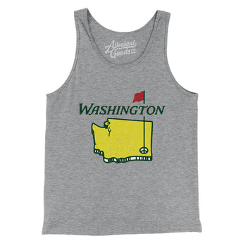 Washington Golf Men/Unisex Tank Top-Allegiant Goods Co. Vintage Sports Apparel