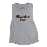 Milwaukee Beer Women's Flowey Scoopneck Muscle Tank-Athletic Heather-Allegiant Goods Co. Vintage Sports Apparel