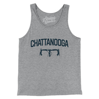 Chattanooga Cycling Men/Unisex Tank Top-Athletic Heather-Allegiant Goods Co. Vintage Sports Apparel
