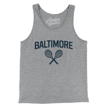 Baltimore Tennis Men/Unisex Tank Top-Athletic Heather-Allegiant Goods Co. Vintage Sports Apparel
