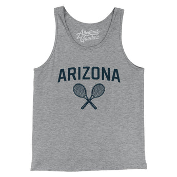 Arizona Tennis Men/Unisex Tank Top-Athletic Heather-Allegiant Goods Co. Vintage Sports Apparel