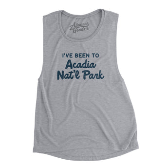 I've Been To Acadia National Park Women's Flowey Scoopneck Muscle Tank-Allegiant Goods Co. Vintage Sports Apparel