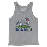 I Have A Tee Time In Rhode Island Men/Unisex Tank Top-Athletic Heather-Allegiant Goods Co. Vintage Sports Apparel