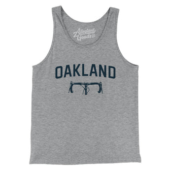 Oakland Cycling Men/Unisex Tank Top-Athletic Heather-Allegiant Goods Co. Vintage Sports Apparel