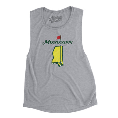 Mississippi Golf Women's Flowey Scoopneck Muscle Tank-Allegiant Goods Co. Vintage Sports Apparel