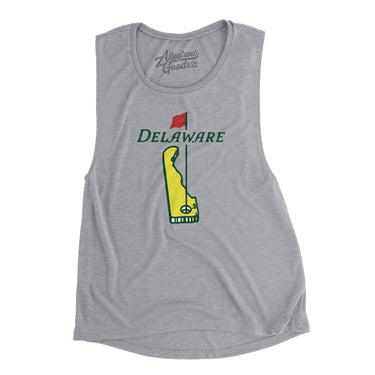 Delaware Golf Women's Flowey Scoopneck Muscle Tank-Allegiant Goods Co. Vintage Sports Apparel