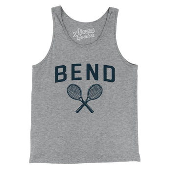 Bend Tennis Men/Unisex Tank Top-Athletic Heather-Allegiant Goods Co. Vintage Sports Apparel