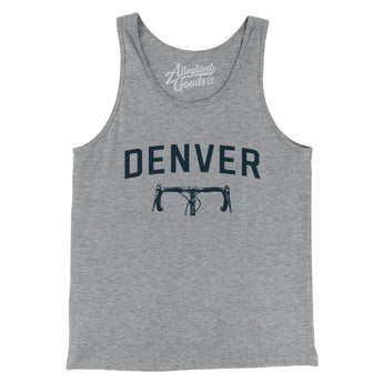 Denver Cycling Men/Unisex Tank Top-Athletic Heather-Allegiant Goods Co. Vintage Sports Apparel