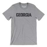 Georgia Military Stencil Men/Unisex T-Shirt-Allegiant Goods Co. Vintage Sports Apparel