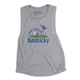 I Have A Tee Time In Kentucky Women's Flowey Scoopneck Muscle Tank-Athletic Heather-Allegiant Goods Co. Vintage Sports Apparel