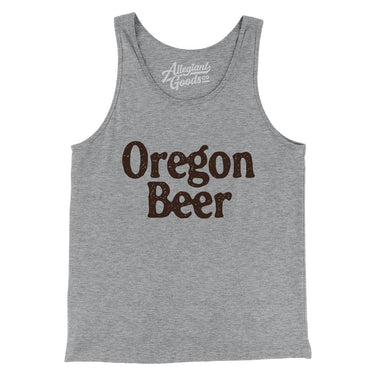 Oregon Beer Men/Unisex Tank Top-Athletic Heather-Allegiant Goods Co. Vintage Sports Apparel