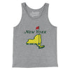 New York Golf Men/Unisex Tank Top-Athletic Heather-Allegiant Goods Co. Vintage Sports Apparel
