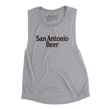San Antonio Beer Women's Flowey Scoopneck Muscle Tank-Allegiant Goods Co. Vintage Sports Apparel
