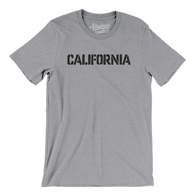 California Military Stencil Men/Unisex T-Shirt-Athletic Heather-Allegiant Goods Co. Vintage Sports Apparel