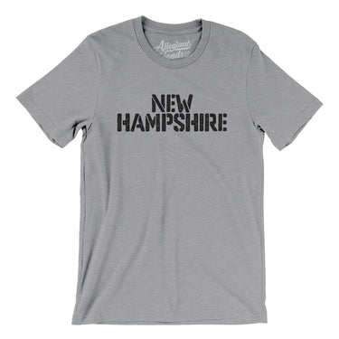 New Hampshire Military Stencil Men/Unisex T-Shirt-Allegiant Goods Co. Vintage Sports Apparel