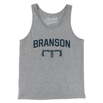 Branson Cycling Men/Unisex Tank Top-Athletic Heather-Allegiant Goods Co. Vintage Sports Apparel