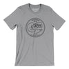 Indiana State Quarter Men/Unisex T-Shirt-Athletic Heather-Allegiant Goods Co. Vintage Sports Apparel