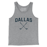 Dallas Golf Men/Unisex Tank Top-Athletic Heather-Allegiant Goods Co. Vintage Sports Apparel