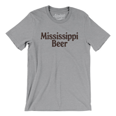 Mississippi Beer Men/Unisex T-Shirt-Athletic Heather-Allegiant Goods Co. Vintage Sports Apparel