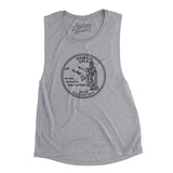 Hawaii State Quarter Women's Flowey Scoopneck Muscle Tank-Athletic Heather-Allegiant Goods Co. Vintage Sports Apparel