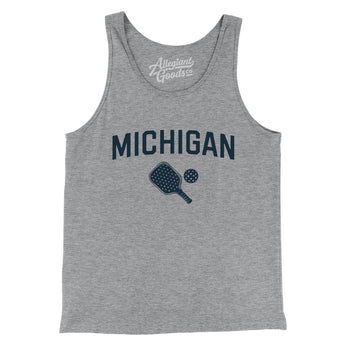 Michigan Pickleball Men/Unisex Tank Top-Athletic Heather-Allegiant Goods Co. Vintage Sports Apparel