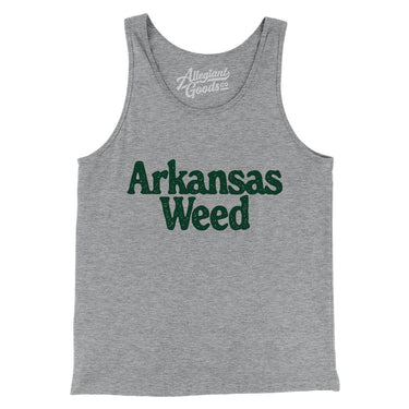 Arkansas Weed Men/Unisex Tank Top-Allegiant Goods Co. Vintage Sports Apparel