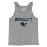 Massachusetts Pickleball Men/Unisex Tank Top-Athletic Heather-Allegiant Goods Co. Vintage Sports Apparel