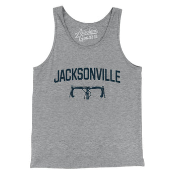 Jacksonville Cycling Men/Unisex Tank Top-Athletic Heather-Allegiant Goods Co. Vintage Sports Apparel
