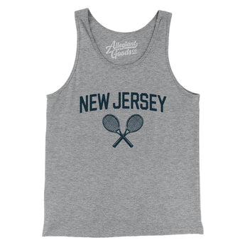 New Jersey Tennis Men/Unisex Tank Top-Athletic Heather-Allegiant Goods Co. Vintage Sports Apparel