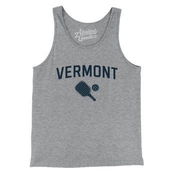 Vermont Pickleball Men/Unisex Tank Top-Athletic Heather-Allegiant Goods Co. Vintage Sports Apparel
