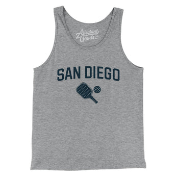 San Diego Pickleball Men/Unisex Tank Top-Athletic Heather-Allegiant Goods Co. Vintage Sports Apparel